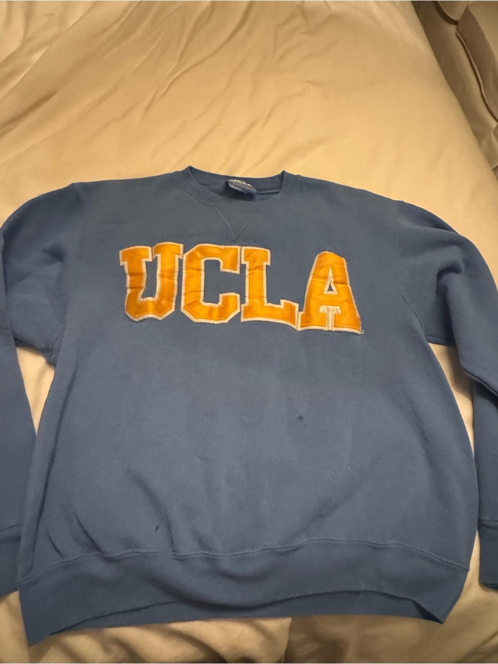 UCLA Blue Crewneck Sweatshirt with Gold Appliqué